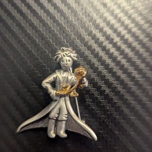 Pewter Little Prince Brooch